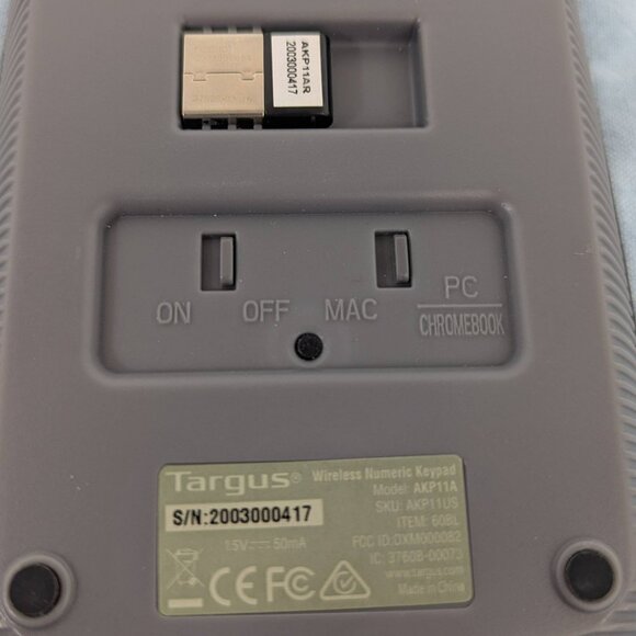 Targus wireless USB numeric 10-key keypad - Picture 4 of 6